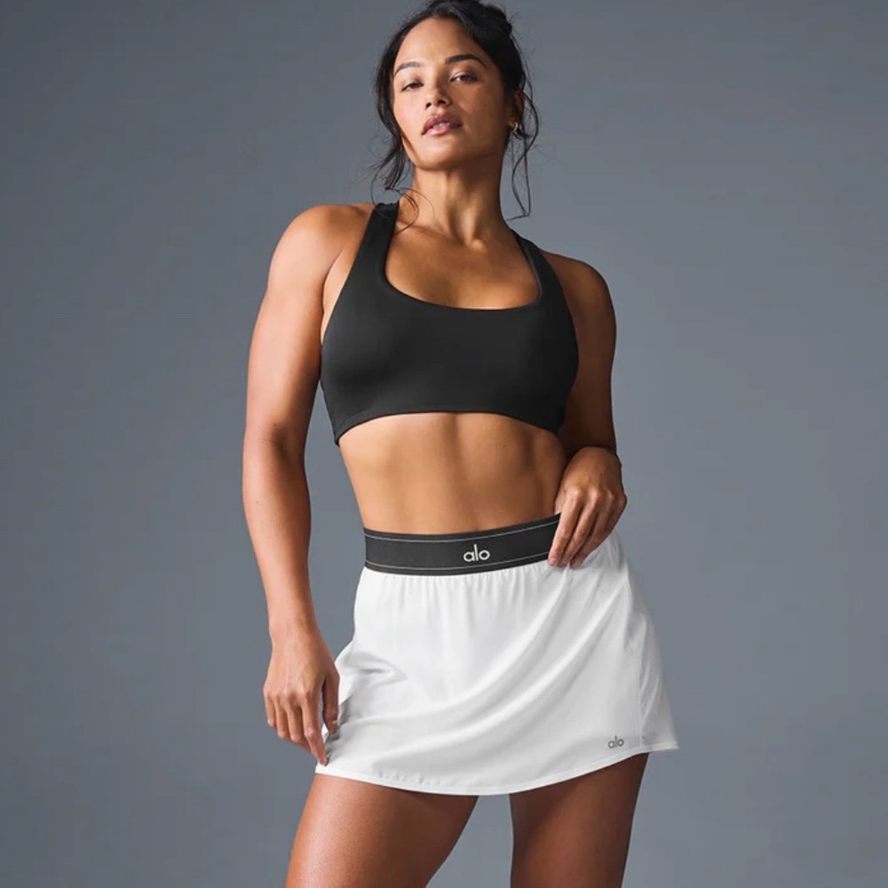 Alo Match Point Tennis Skirt White size medium